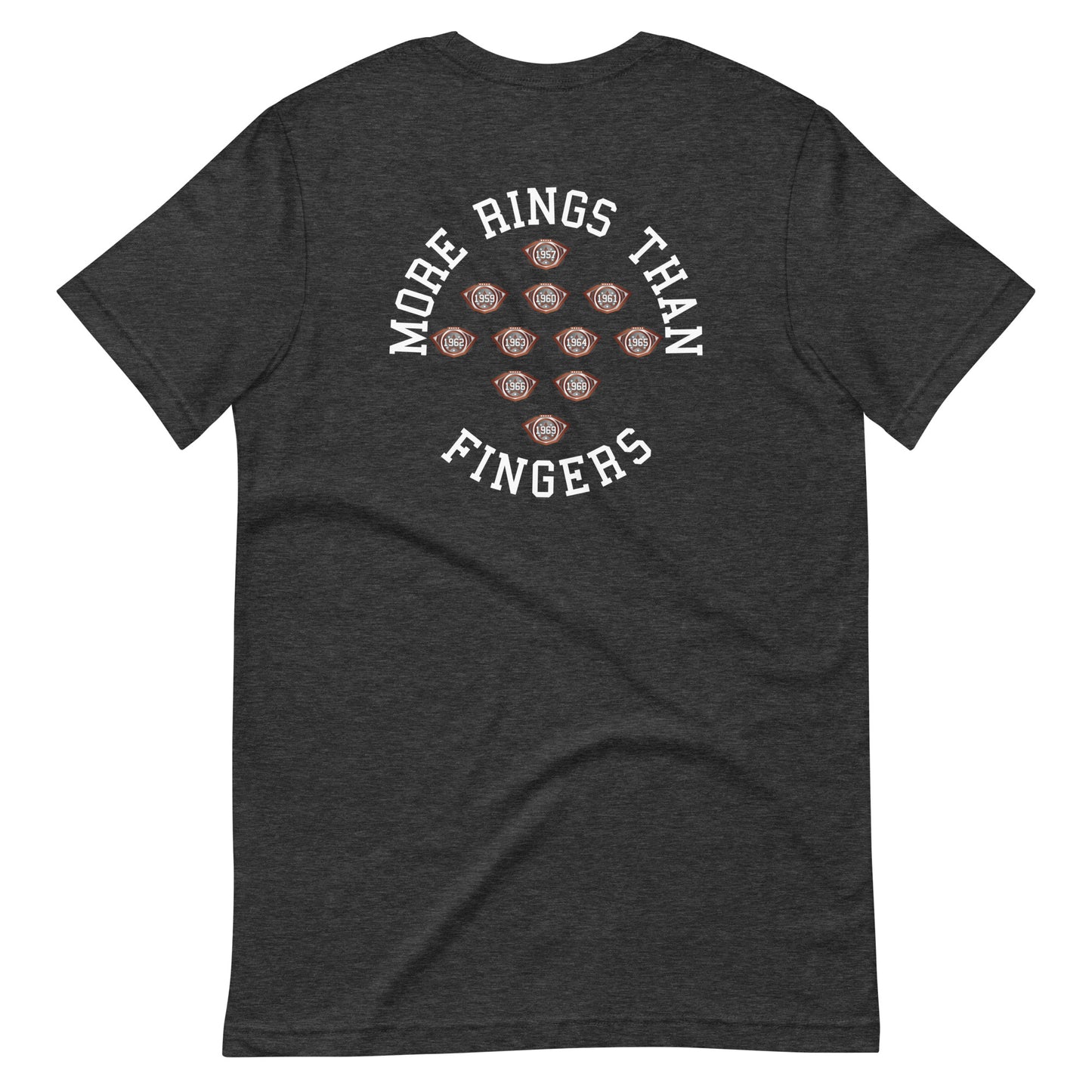 Sweet Science Sports Bill Russell More Rings Than Fingers  t-shirt