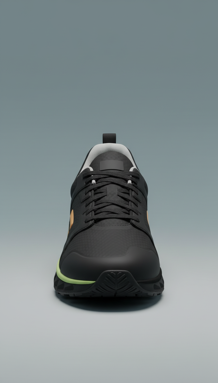Stealth black training sneakers