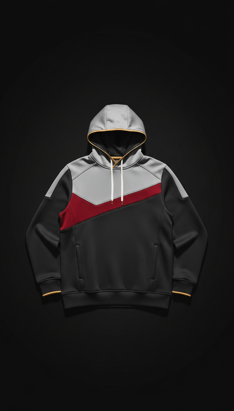 Technical Performance Hoodie with Mesh Panels