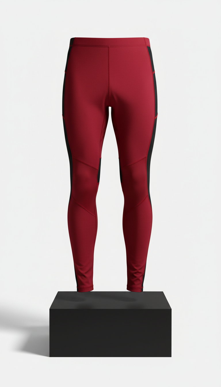 Men's Ignite Red Compression Leggings