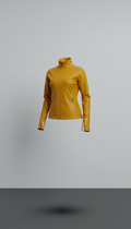 Women's endurance gold running jacket