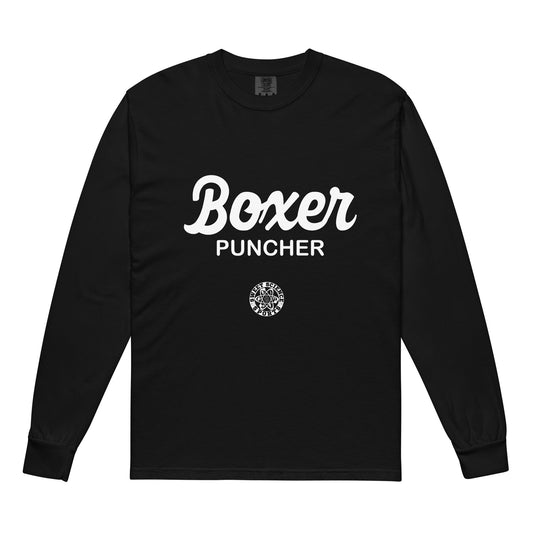 Sweet Science Sports Boxer Puncher Garment-dyed heavyweight long-sleeve shirt