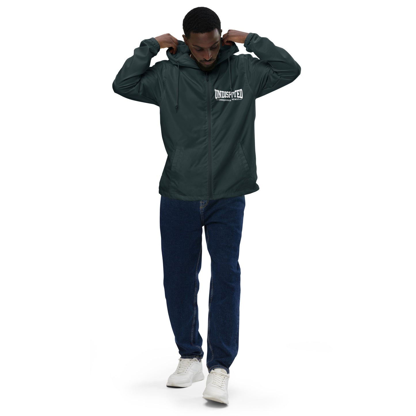 UNDISPUTED  lightweight zip up windbreaker