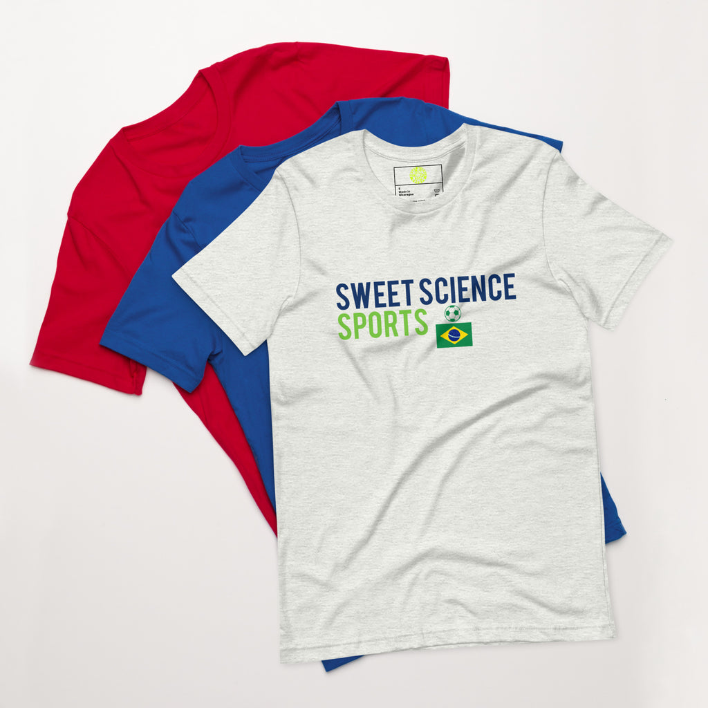 Sweet Science Sports Brazil Futbol  t-shirt