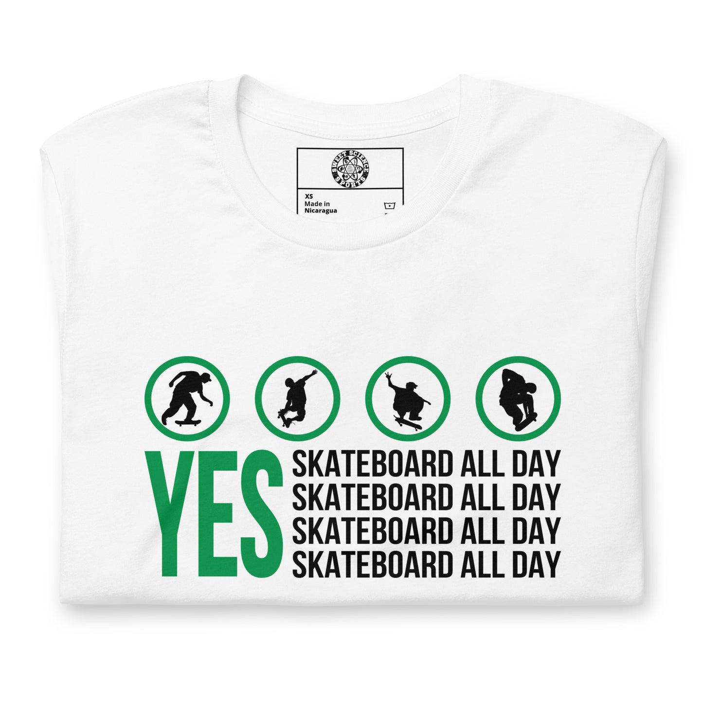 Sweet Science Sports Skate All Day  t-shirt