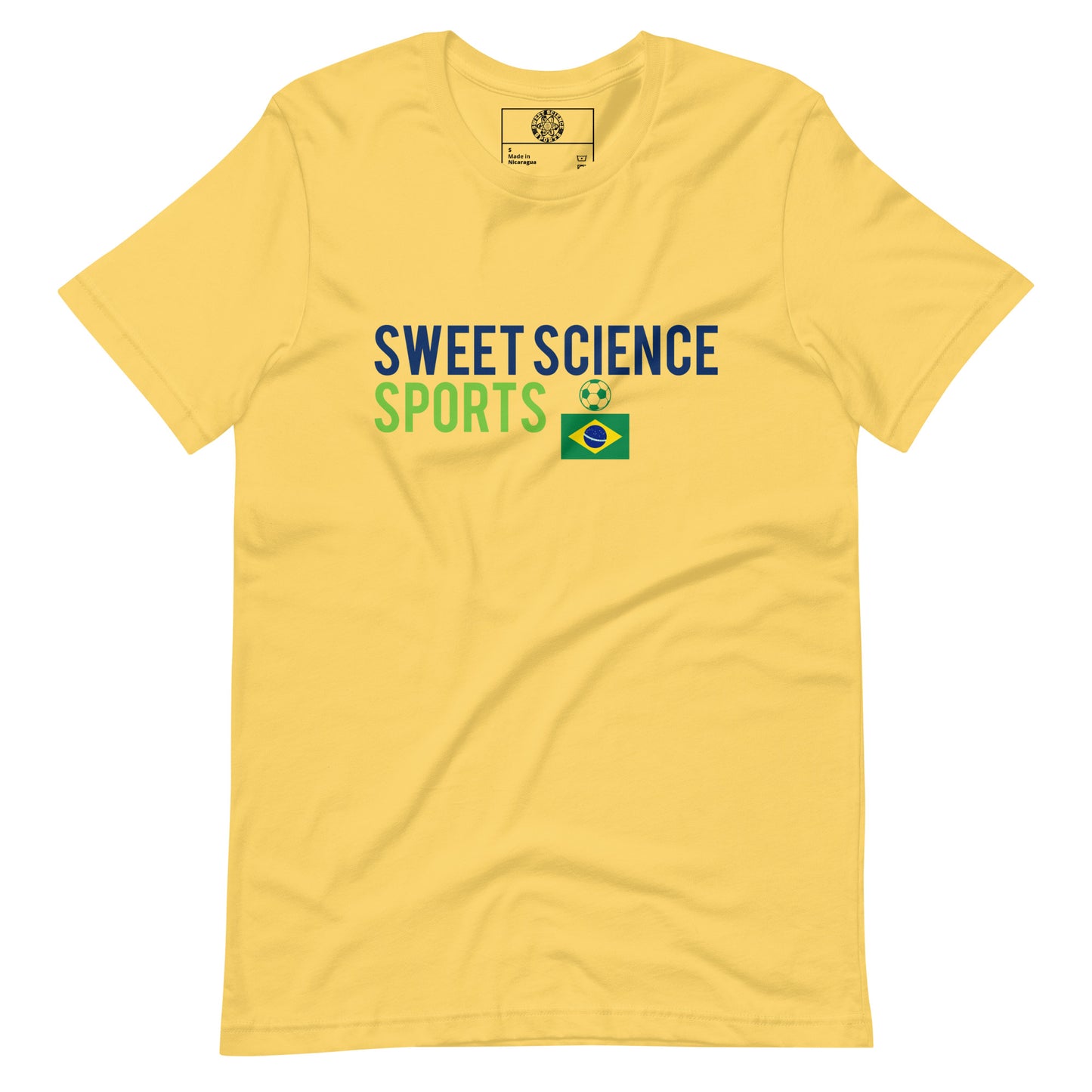 Sweet Science Sports Brazil Futbol  t-shirt