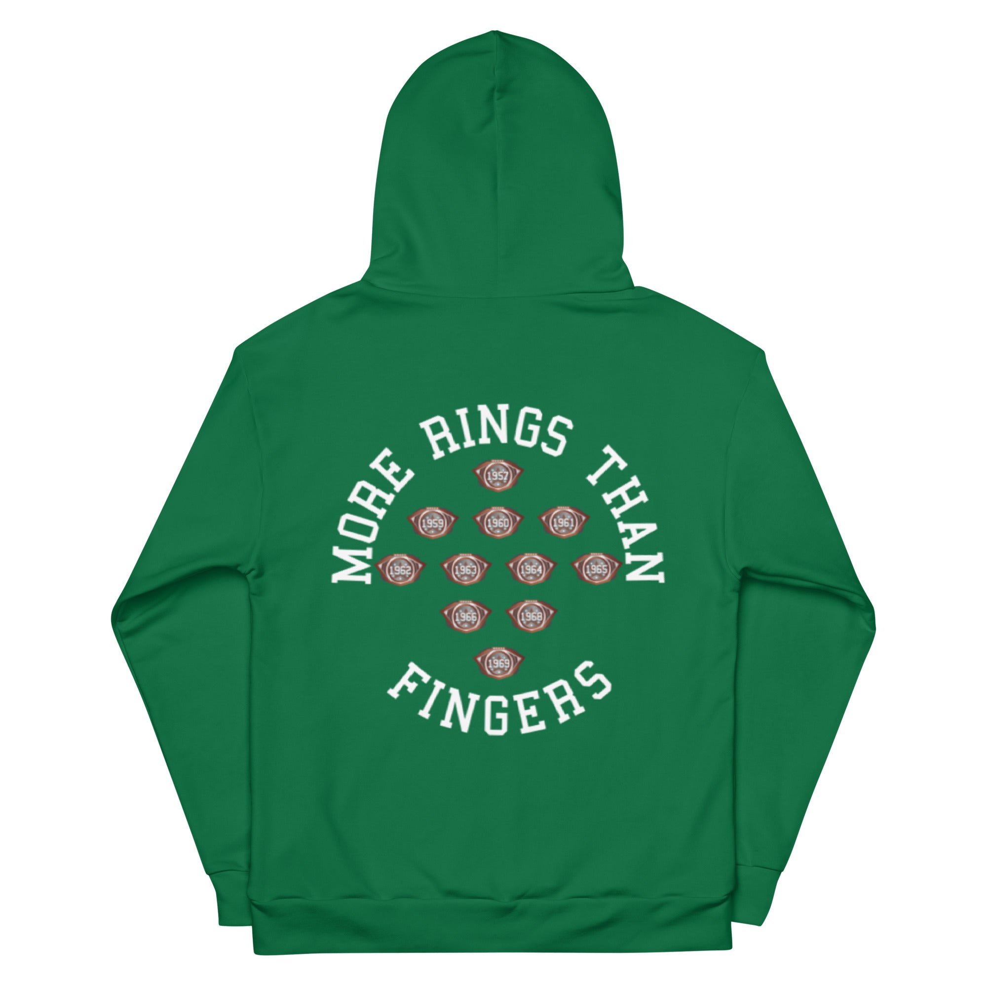 Sweet Science Sports Bill Russell More Rings Than Fingers  Hoodie