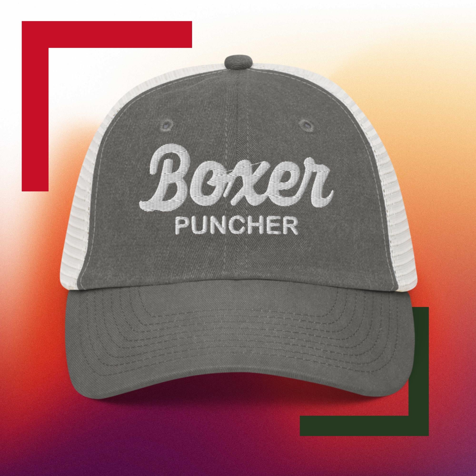 Sweet Science Sports Boxing Style Boxer Puncher Pigment-dyed cap