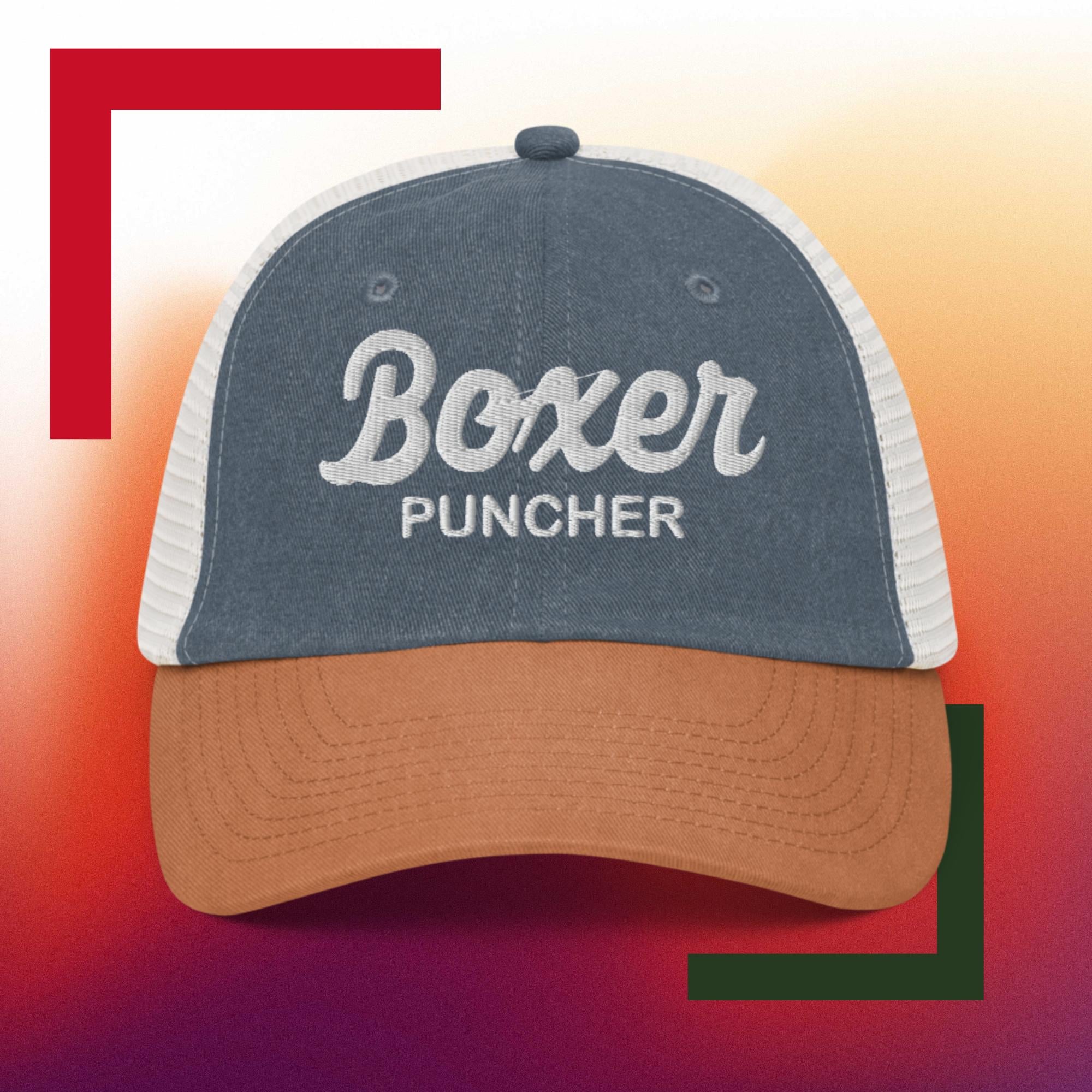 Sweet Science Sports Boxing Style Boxer Puncher Pigment-dyed cap