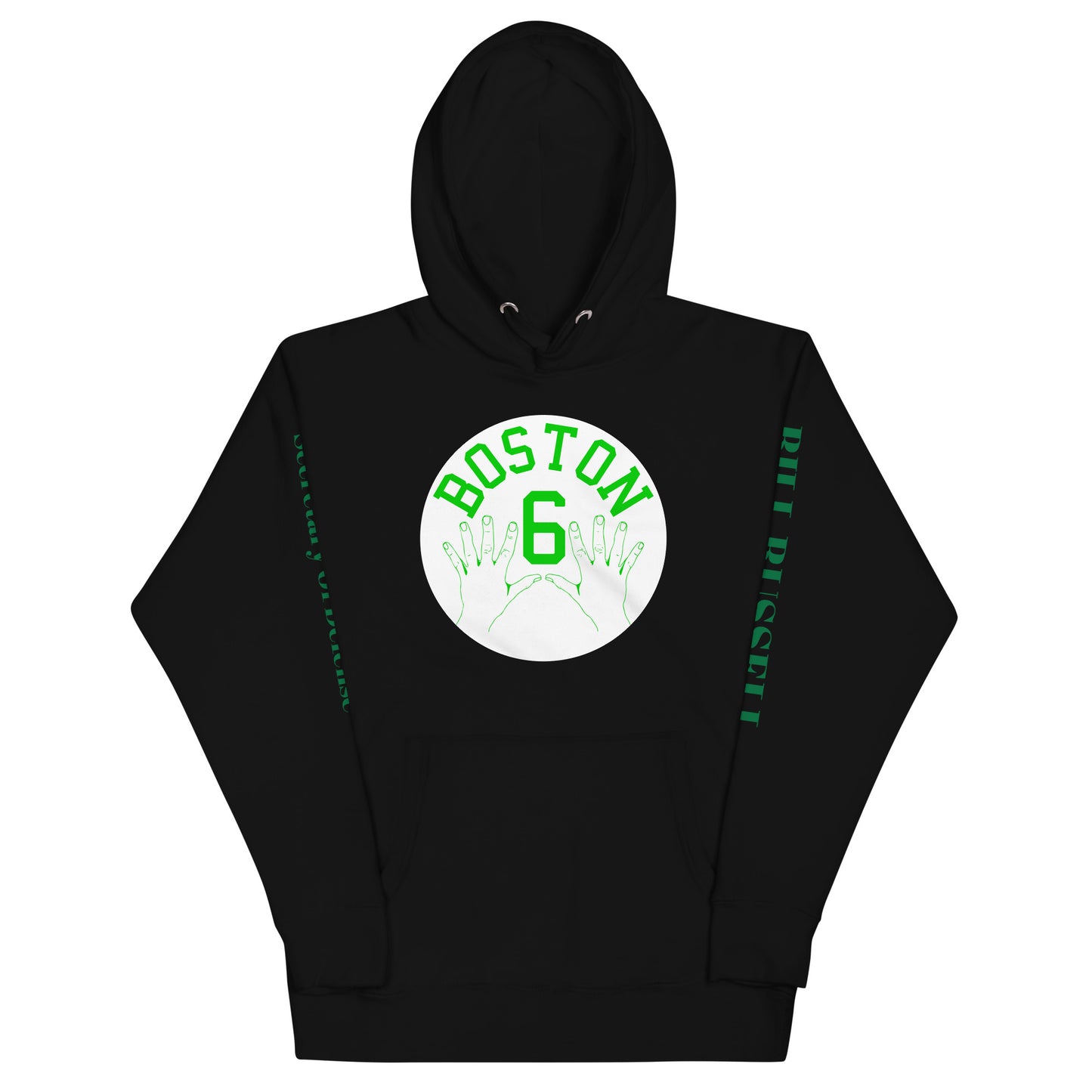 Sweet Science Sports Bill Russell More Rings Than Fingers  Hoodie