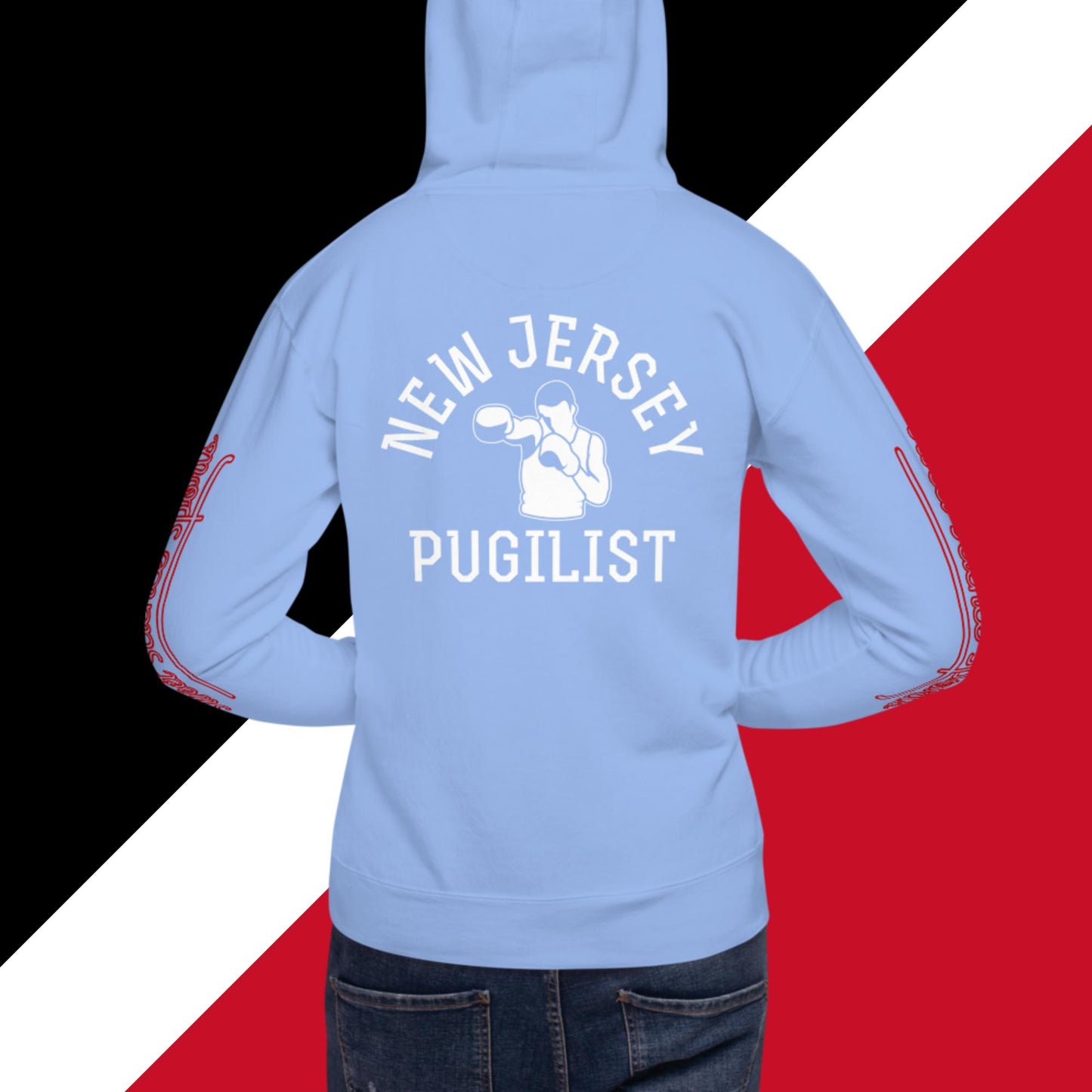 Sweet Science Sports New Jersey Pugilist  Hoodie