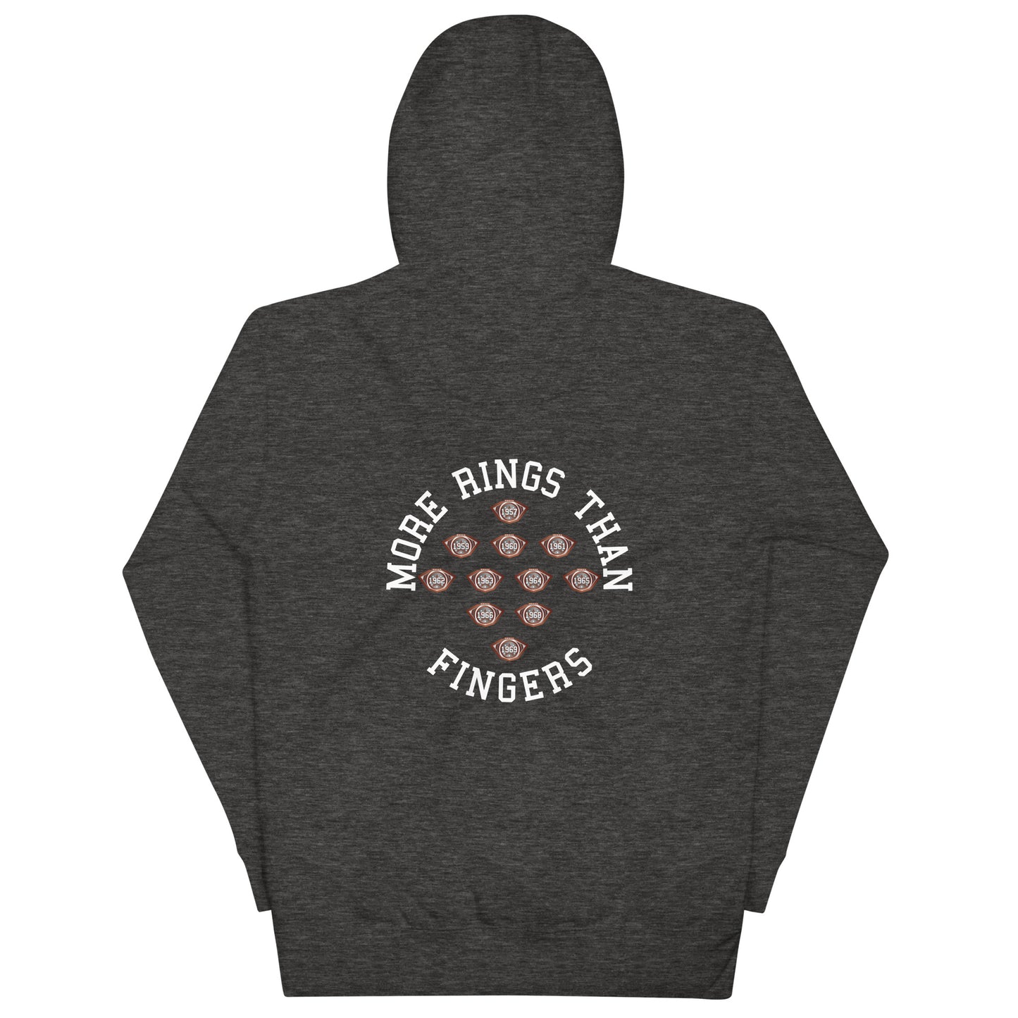 Sweet Science Sports Bill Russell More Rings Than Fingers  Hoodie