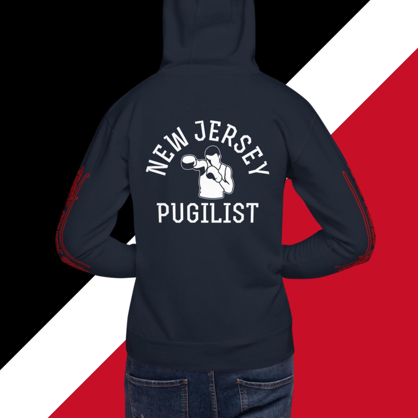 Sweet Science Sports New Jersey Pugilist  Hoodie