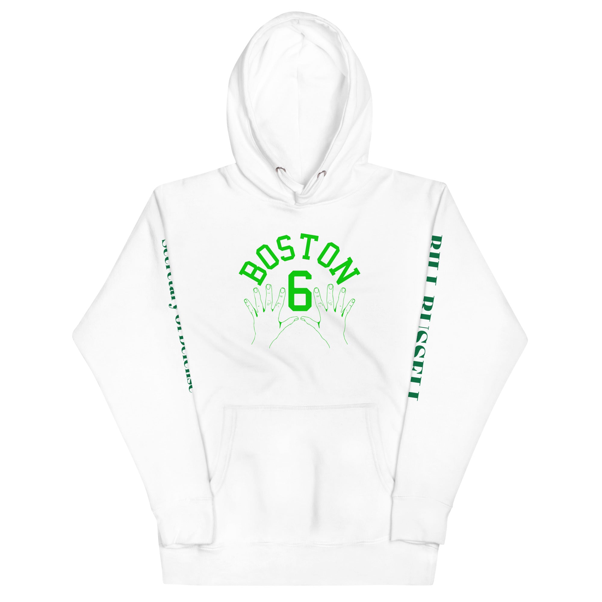 Sweet Science Sports Bill Russell More Rings Than Fingers  Hoodie