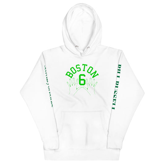 Sweet Science Sports Bill Russell More Rings Than Fingers  Hoodie