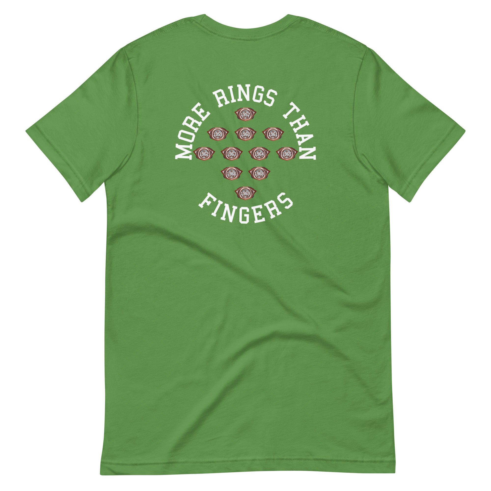 Sweet Science Sports Bill Russell More Rings Than Fingers  t-shirt