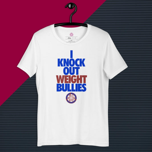 Sweet Science Sports I Knock Out Weight Bullies  t-shirt