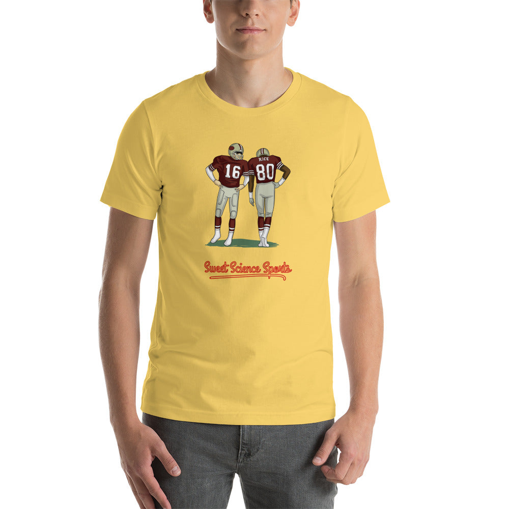 Sweet Science Sports Football Greats t-shirt